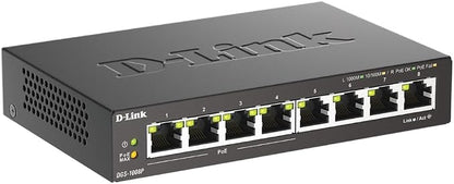 D-Link 8-Port Gigabit Unmanaged PoE+ Ethernet Switch, - Image 5