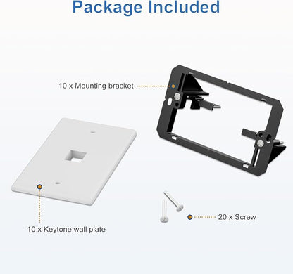 FGB 1-Port Keystone Wall Plate, - Image 5