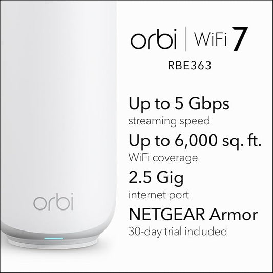 NETGEAR Orbi 360 Series Dual-Band WiFi 7 Mesh Network System - Image 2