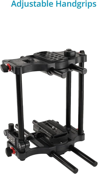 Power DSLR Camera Cage for DSLR DSLM Cameras Only. Adjustable Handles & 15mm - Image 6