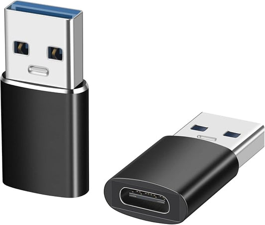 USB A Male to USB C Female OTG Adapter, USB 3.2 GEN2 10Gbps One-Sided by TAIBEYOR