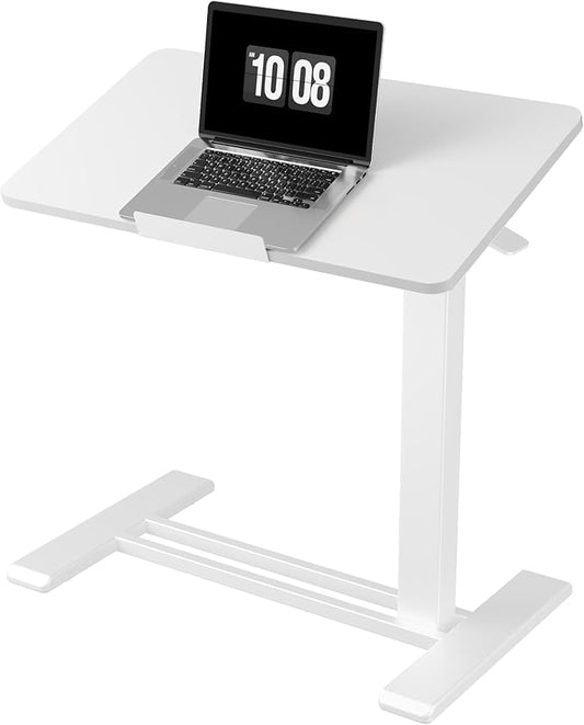 FLEXISPOT H7 PRO Mobile Standing Desk Adjustable Overbed Table Pneumatic by FlexiSpot