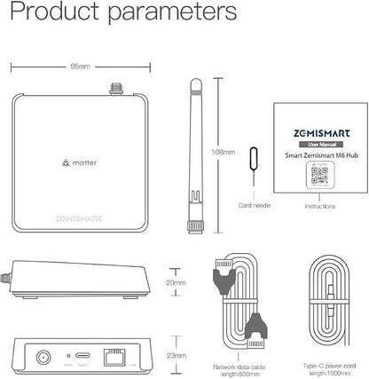 Matter Smart Home Hub M6, Matter & Zigbee Gateway - Image 8