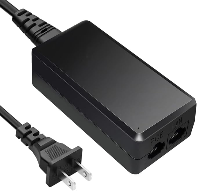 Real HD 48V 24W 0.5A POE Injector Adapter Power Supply, 10/100Mbps IEEE 802.3af by RealHD