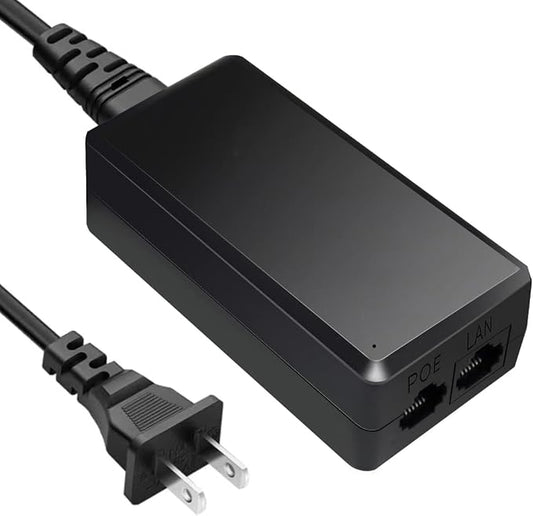 Real HD 48V 24W 0.5A POE Injector Adapter Power Supply, 10/100Mbps IEEE 802.3af by RealHD