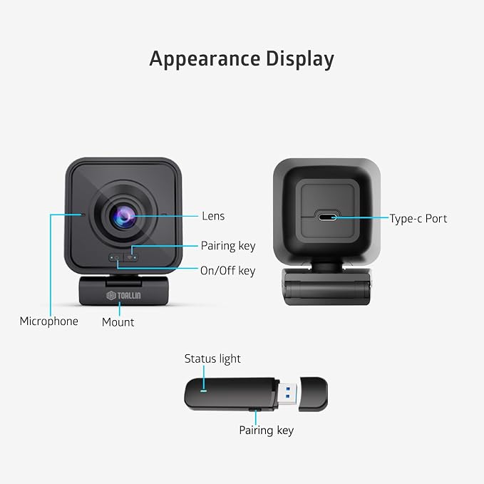 TOALLIN 1080P HD Wireless Webcam - Image 5