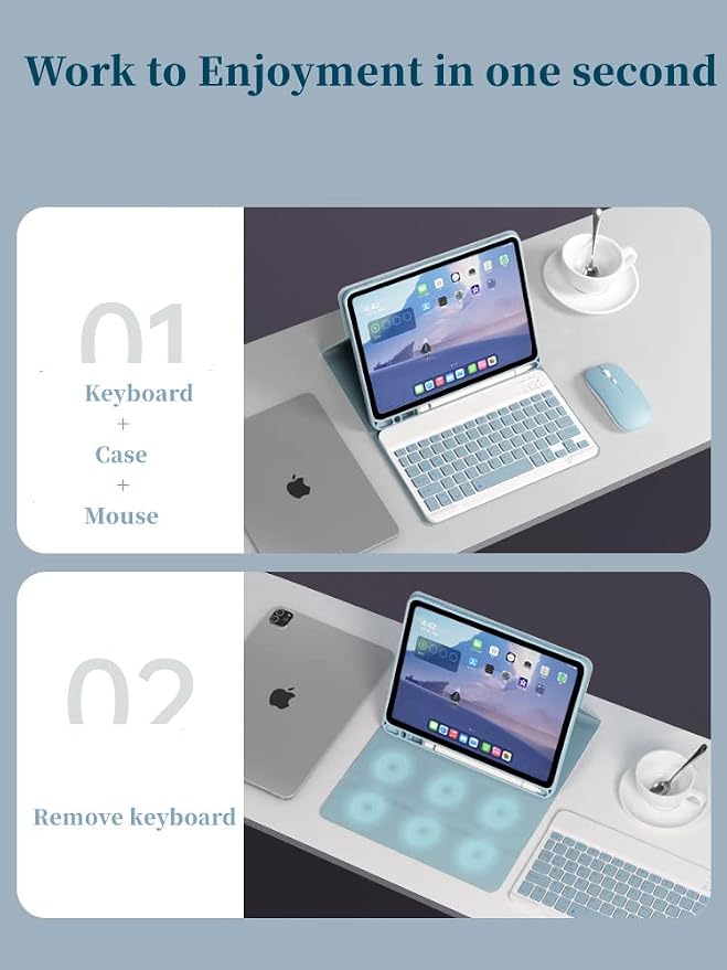 AnMengXinLing Keyboard Case for iPad 11th/iPad 10th Generation 2022 - Image 3
