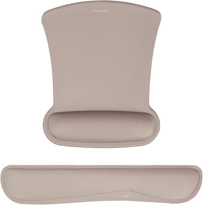 MOSISO Wrist Rest Support for Mouse Pad & Keyboard Set, Ergonomic Mousepad by MOSISO