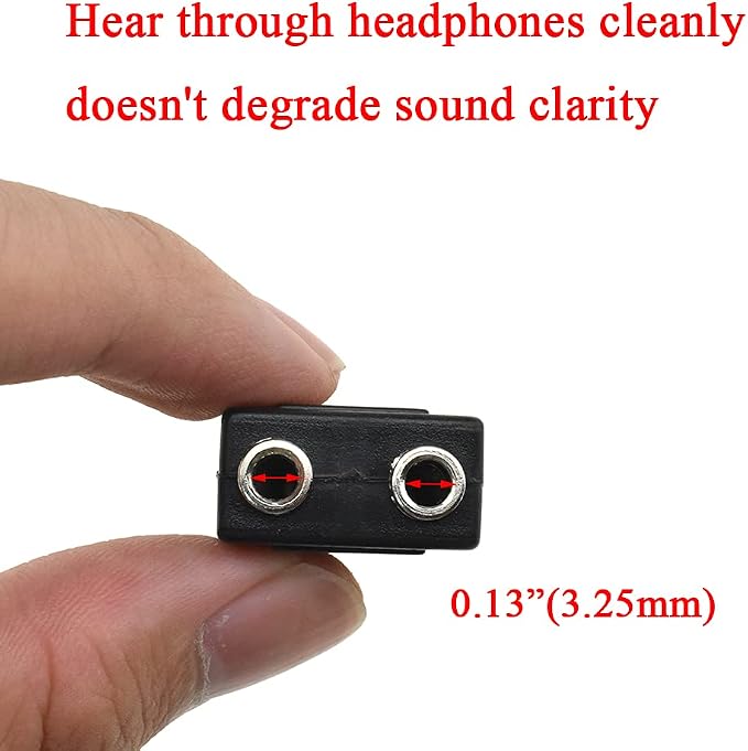 Hahiyo 3.25 M-2x6.35 F-TRS Stereo Plug Interconnect Audio One Male 6.35mm and - Image 3