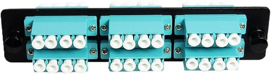 RiteAV LGX Footprint Fiber Optic Cable LC Adapter Patch Panel 6 Ports Loaded - Image 2