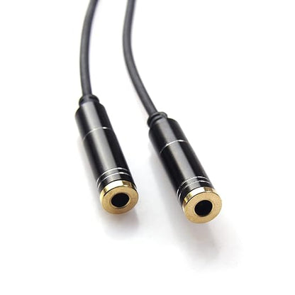 REXUS Black 2-Pack 3.5mm Y Splitter Stereo Audio Cable 4-Pole Male to 2 Female - Image 6