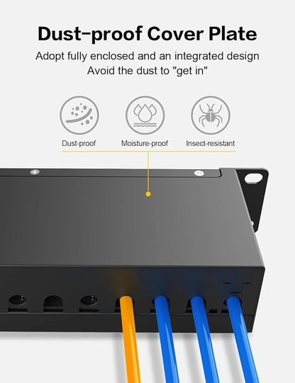 12 Port Keystone Patch Panel CAT6a - Image 6