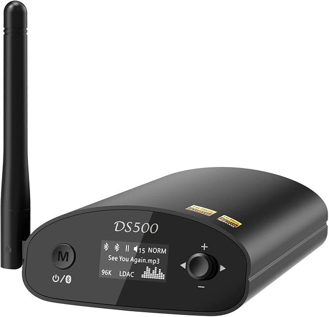1Mii DS500 LDAC Bluetooth Hifi Receiver, Long Range Bluetooth 5.1 Audio Adapter by 1Mii