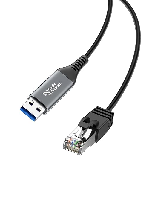 CableCreation USB to Ethernet Cable 3.3FT, USB to RJ45 Internet LAN Network by CableCreation