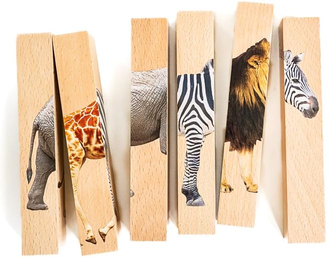 Wooden Animal Chunky Puzzles for Toddlers 2+ Years - Image 3