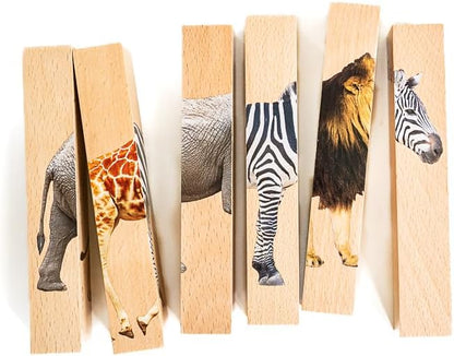 Wooden Animal Chunky Puzzles for Toddlers 2+ Years - Image 3