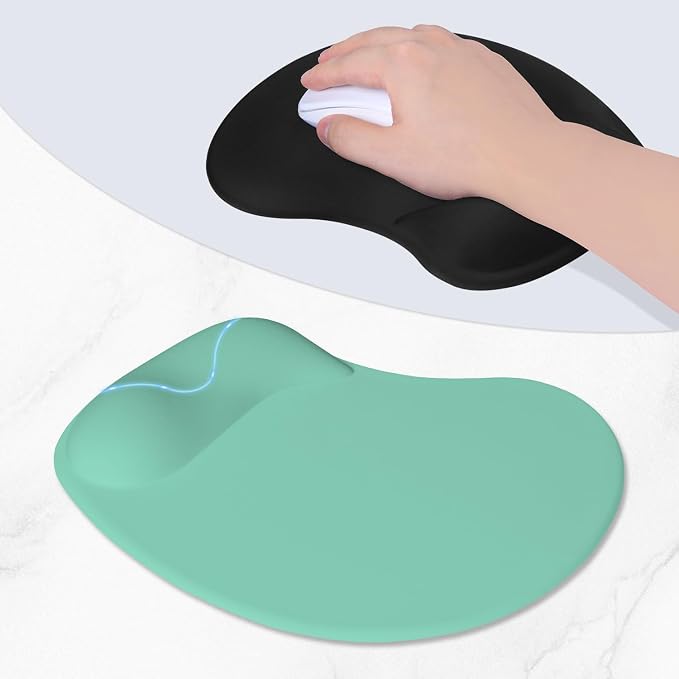 ITNRSIIET Ergonomic Mouse Pad, Cushioned Gel Wrist Rest, Non-Slip Base - Image 3