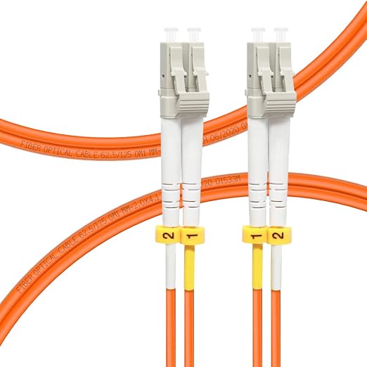 FLYPROFiber- 1M/3ft OM1 LC to LC Fiber Patch Cable, Length Options: 0.2m-100m by FLYPROFiber