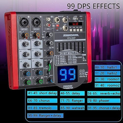 4 Channel Audio Interface DJ Mixer - Image 5