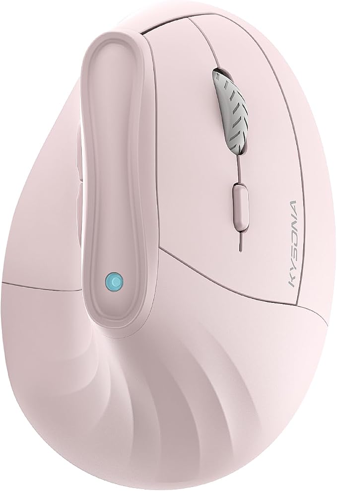 57° Ergonomic Wireless Tower Mouse, Vertical Quiet Ergo Mouse, 7 Buttons by KYSONA