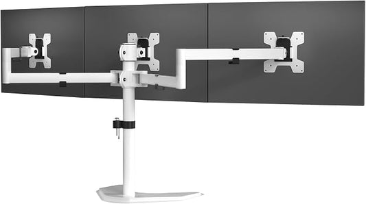 WALI Triple Monitor Stand, Free Standing Three LCD Monitor Fully Adjustable by WALI