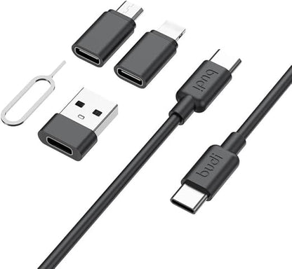Multifunctional Data Cable Conversion Head Portable Storage Box, Phone Holder - Image 2