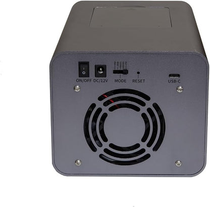 USB 3.2 Type-C 2 Bay 2.5 Inch and 3.5 Inch SATA Hard Drive + 2 Bay M.2 NMVe - Image 4