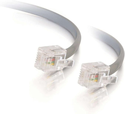 C2G RJ11 Modem Cable, Ethernet Network Cable, 7 Foot DSL Cable, C2G 02970 by CablesToGo