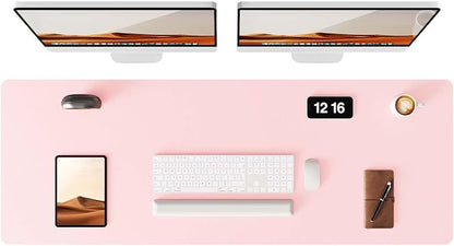 YSAGi Leather Desk Pad Protector, Office Desk Mat, Large Mouse Pad, Non-Slip PU by YSAGi