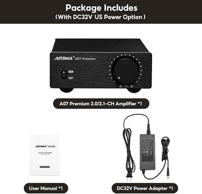 AIYIMA A07 Premium TPA3255 Power Amplifier 300Wx2 HiFi Class D Amp Mini 2 - Image 8