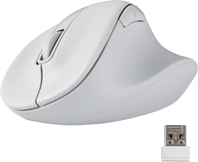 ELECOM Wireless Ergonomic Shape Mouse, 2.4GHz by ELECOM