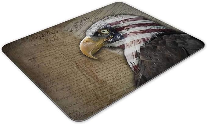 Gaming Mouse Pad， America Dream of Liberty Rectangle Mouse Pad Size - Image 2