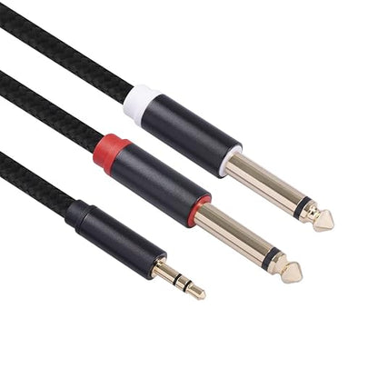 3.5mm to Dual 1/4 Adapter 1/8 to 6.35mm TS Mono Audio Cable Stereo Breakout - Image 6