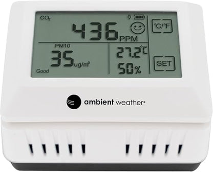 Ambient Weather AQIN Pro Wireless Indoor Air Quality Index by AmbientWeather