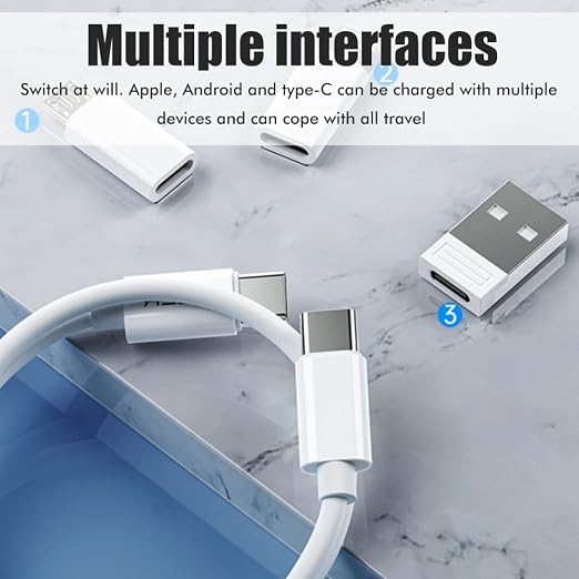 Multifunctional Data Cable Conversion Head Portable Storage Box, Phone Holder - Image 3
