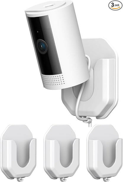 3 Pack Ring Indoor Camera No Drill No Screws Wall Mount Bracket Compatible by ZHANDEYUA