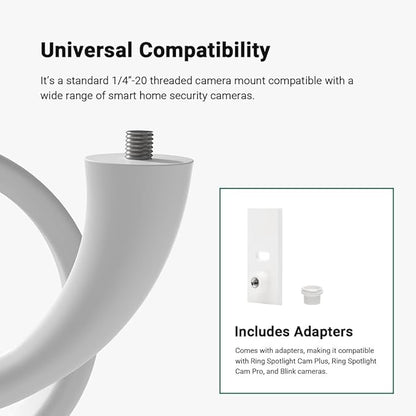Holicfun Flexible Twist Mount for Indoor and Outdoor Security Cameras, - Image 3