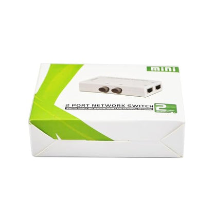 iKKEGOL Mini 2-Port RJ45 Network Key-Press Switch Splitter Selector Box 100M - Image 7
