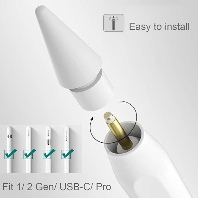 Replacement Tips for Pencil 1st Generation/ 2nd Generation/Pro Tips, iPencil - Image 2