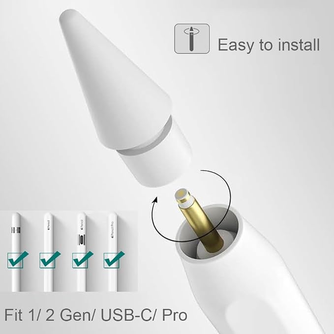 Replacement Tips for Apple Pencil 2nd Generation/ 1st Generation Tips, iPencil - Image 2