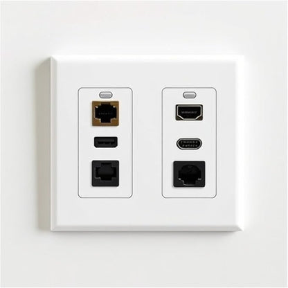 2 Gang Decorative Screwless Wall Plate Light Switch Cover, Hidden Screw Smooth - Image 2
