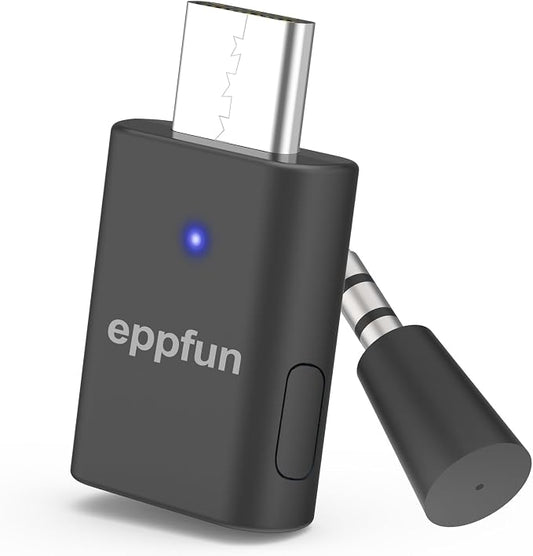 USB C Bluetooth Adapter for ps5/PS4, Dual Connection Wireless Audio Adapter Low by eppfun