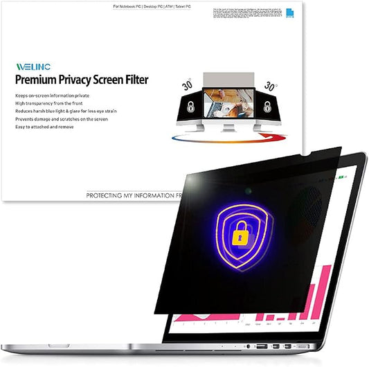 15.0 Inch - 16:9 Aspect Ratio - Laptop Privacy Screen Filter by WELINCOfficeProducts