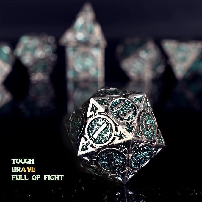 RULE DICE DND Metal Dice Set, D&D Dungeons and Dragons Dice, D and D Dice Set - Image 3