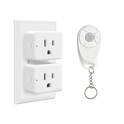 Greencycle Remote Control Outlet, Wireless Light Switch and 2 Outlet Plugs by greencycle