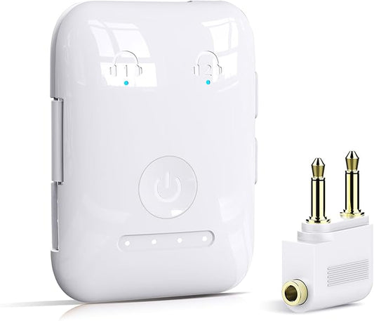 Premium Bluetooth 5.4 Transmitter, Airplane Wireless Adapter, Supports 2 by YFYYFMakeyourlifesmart