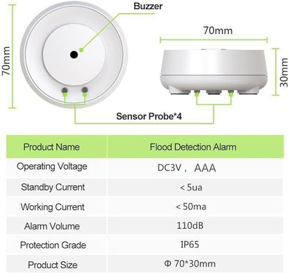 WiFi Water Leak Detector 3 Pack, Smart Water Alarm - Image 6