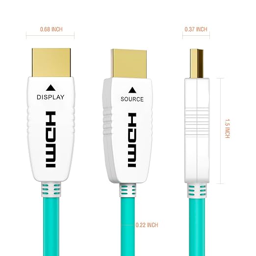 RUIPRO 8K Fiber Optic HDMI Cable 50 Feet 48Gbps 8K60Hz 4K120Hz Dynamic HDR eARC - Image 7