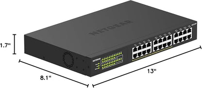 NETGEAR 24 Port PoE Switch Unmanaged – 24 Port PoE Gigabit Switch - Image 7