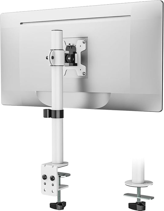 WALI Single Monitor Mount for 1 Computer Screen up to 32 inch, Fully Adjustable by WALI
